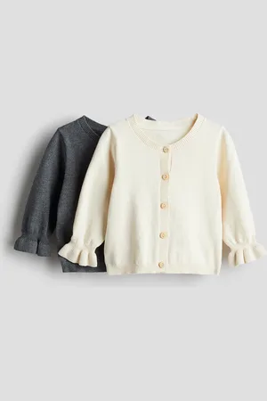 H&M 2 kpl puuvillaisia neuletakkeja