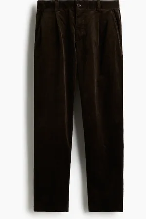 H&M Vakosamettiset housut Regular Fit