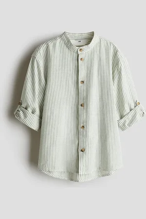 H&M Linen-blend grandad shirt