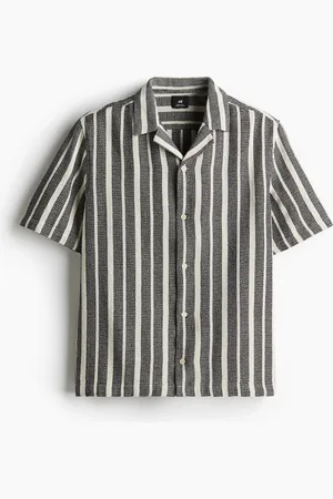 H&M Kuviopintainen laakakauluspaita Regular Fit