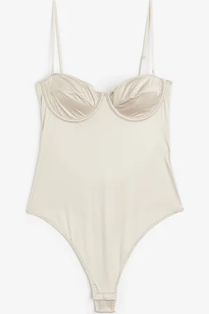 H&M Satiininen balconette-stringbody