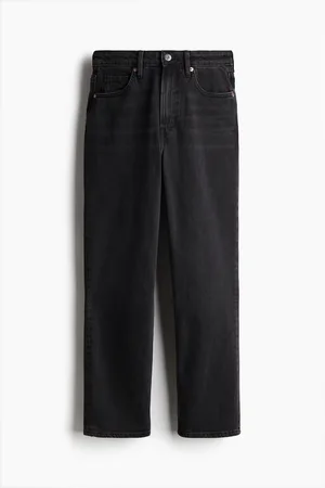 H&M Curvy Fit Slim Straight High Ankle Jeans