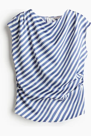 H&M Poimutettu satiinipusero