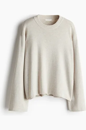 H&M Kaarevahelmainen oversize-neulepusero