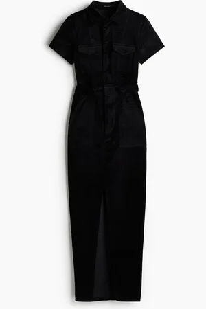 H&M Fit For Success Velvet Maxi Dress