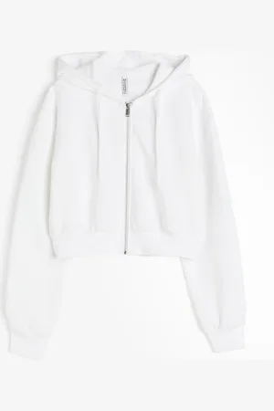 H&M Lyhyt vetoketjullinen huppari