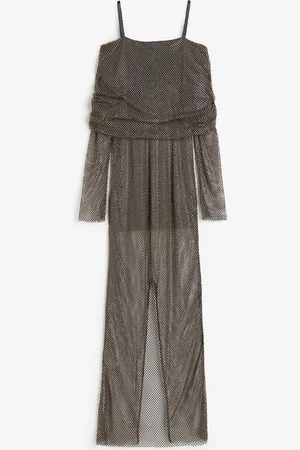 H&M Strassikoristeinen off shoulder -mekko