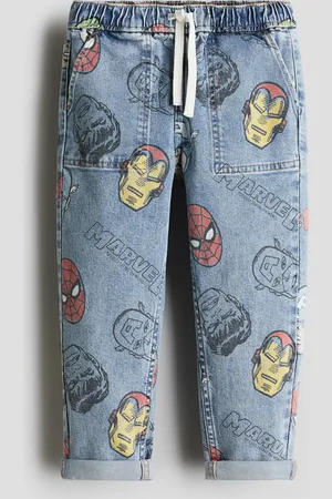 H&M Painokuvioiset denimjoggersit