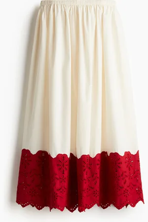 H&M Broderie anglaise -popliinihame