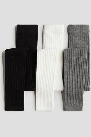 H&M 3 kpl terättömiä sukkahousuja