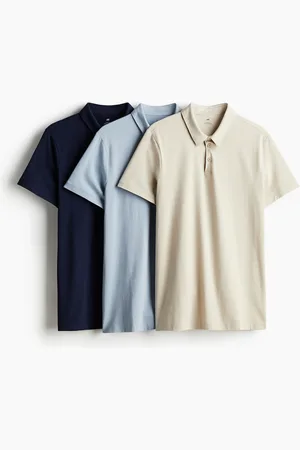 H&M 3 kpl pikeepaitoja Slim Fit