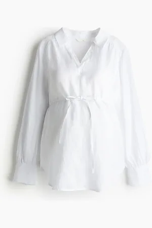 H&M MAMA Pellavainen anorakkipaita
