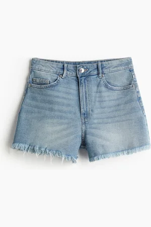 H&M Korkeavyötäröiset farkkushortsit