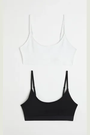 H&M 2 kpl pehmustamattomia puuvillaisia liivitoppeja