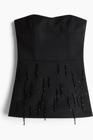 H&M Koristeltu bandeau-toppi