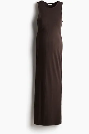 H&M MAMA Ribattu viskoosimekko