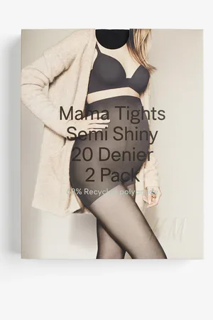 H&M MAMA 2 kpl sukkahousuja 20 den