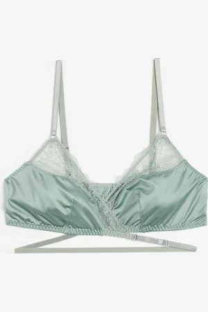 H&M Pehmeät satiiniset rintaliivit