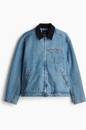 H&M Vakosamettikauluksinen farkkutakki Regular Fit