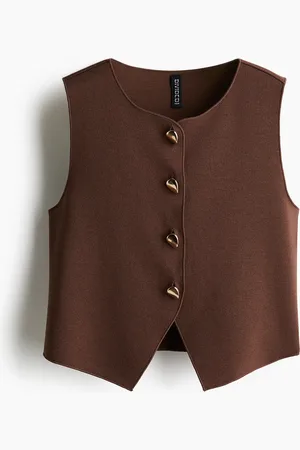 H&M Lyhyt trikoinen liivi