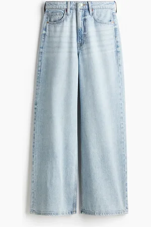 H&M Feather Soft Super Wide Ultra High Jeans
