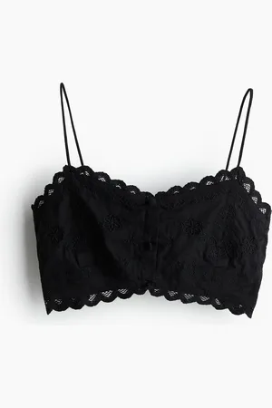 H&M Kirjailtu bralette-toppi