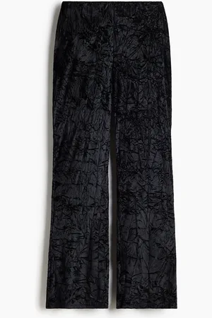 H&M Levenevät housut murskattua veluuria