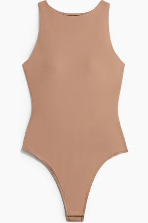 H&M Mikrokuituinen high-neck-stringbody