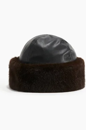 H&M Pinnoitettu pörröreunainen hattu