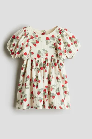 H&M Seersucker-puuvillamekko
