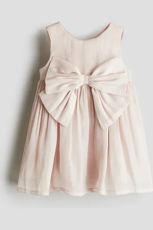 H&M Rusettikoristeinen organza-mekko