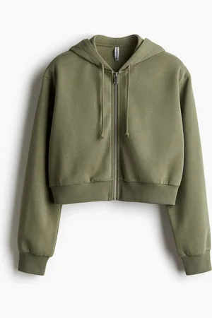 H&M Lyhyt vetoketjullinen huppari