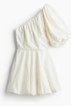 H&M Kuplahelmainen one shoulder -mekko