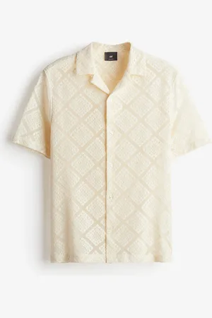 H&M Virkatun näköinen laakakauluspaita Regular Fit