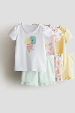 H&M 3 kpl pyjamia - Keltainen