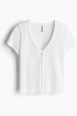 H&M Ribattu napillinen T-paita