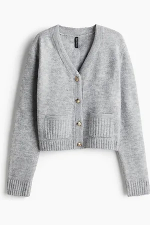H&M Lyhyt tiheäneuloksinen takki