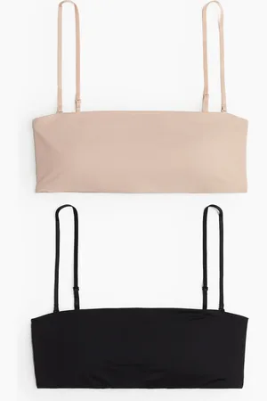 H&M 2 kpl topattuja mikrokuituisia bandeau-liivejä