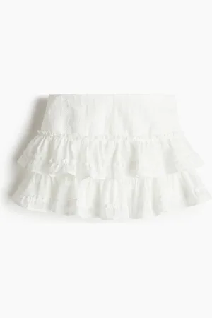 H&M Kirjailtu kaitaleinen hame