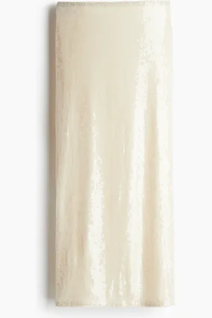 H&M Paljettikoristeinen mesh-hame