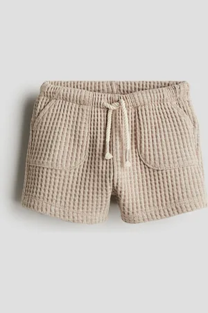 H&M Vohvelipintaiset puuvillashortsit