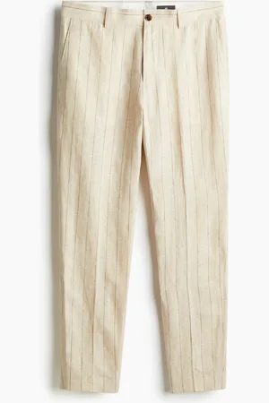 H&M Pellavaiset puvunhousut Regular Fit