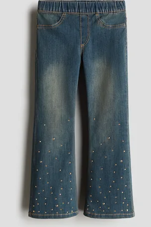 H&M Kirjaillut denimjeggingsit