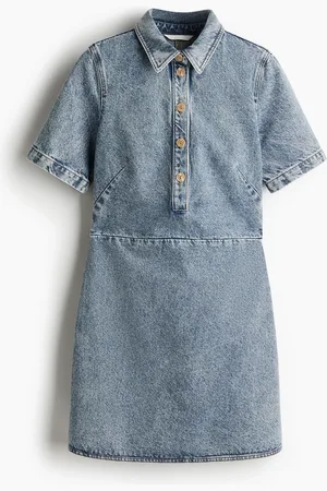H&M Kauluksellinen farkkumekko