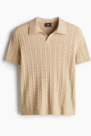 H&M Palmikkoneulottu pikeepaita Regular Fit