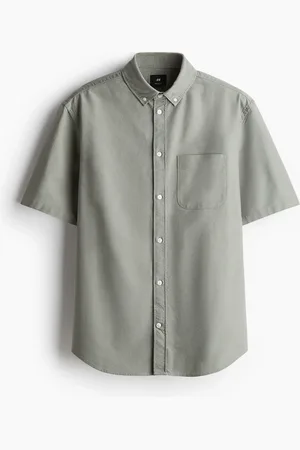 H&M Lyhythihainen oxford-paita Regular Fit