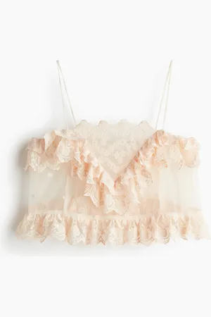 H&M Röyhelöinen pitsitoppi