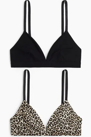 H&M 2 kpl pehmeitä puuvillarintaliivejä