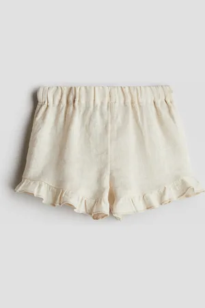 H&M Röyhelöiset pellavashortsit