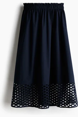 H&M Reikäkirjailtu hame